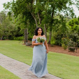 SPENCE CONVERTIBLE DRESS - DUSTY BLUE